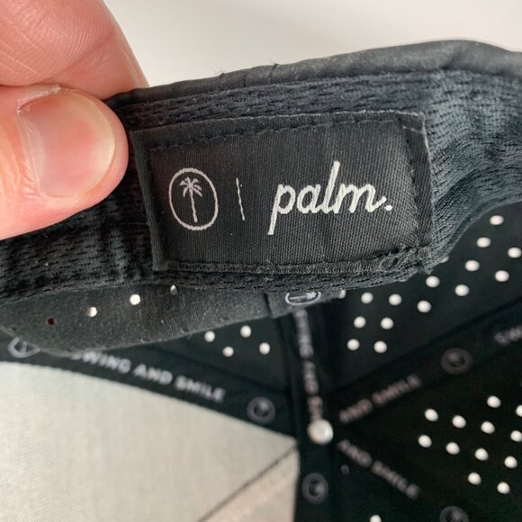 Palm Golf Co Mens Black Snapback Adjustable Hat - Picture 5 of 7